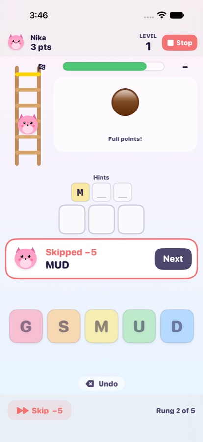 A skipped word