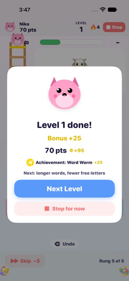 Level complete